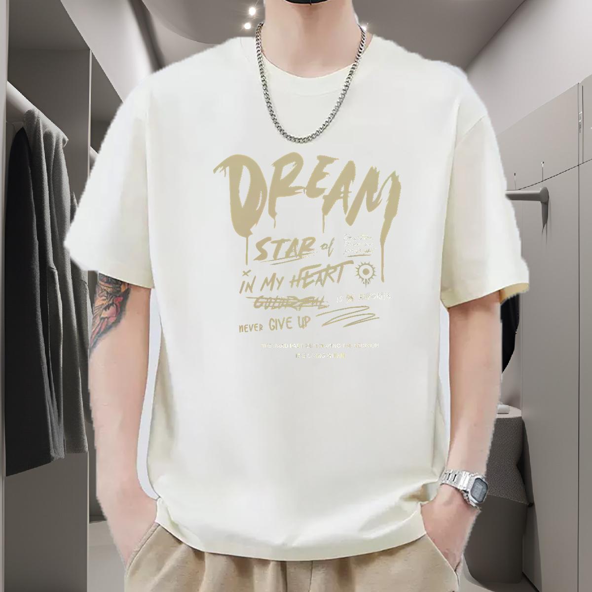 Classic T-Shirts DIY Printed Anime Printing Street Men Clothes T-Shirt Round Neck Short Sleeve Unisex