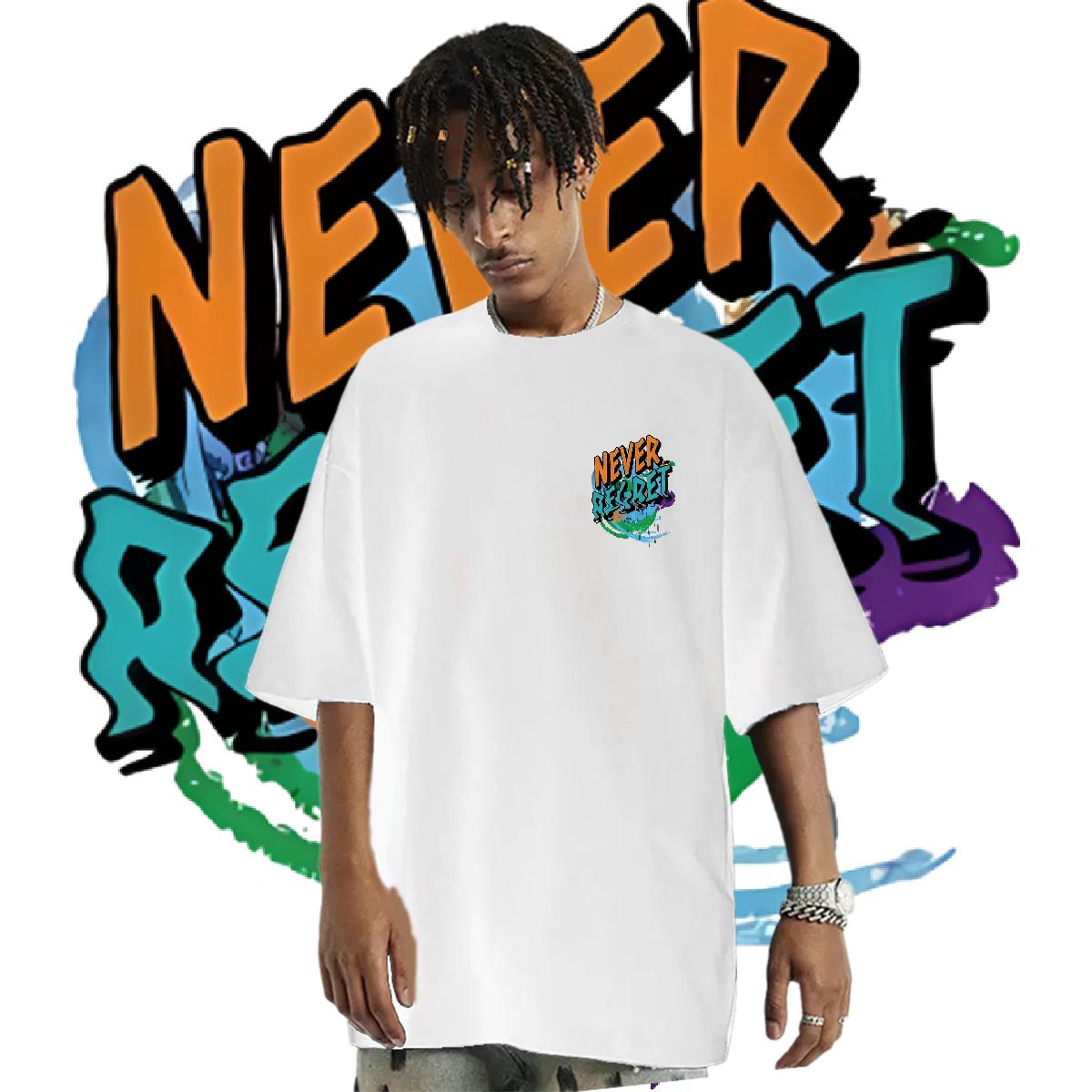 New T shirt DIY Printed Mens Tshirts Casual Daily Wear Cotton Breathable Short Sleeve Brand Clothes