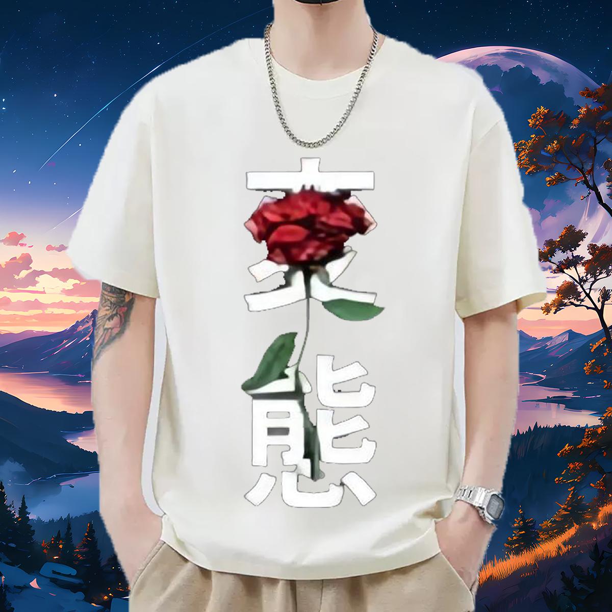 Unisex Man T Shirts Daily Wear Breathable Short Sleeve Tshirts 2024 Designer Cartoon Printing S-3XL Tees Shirts