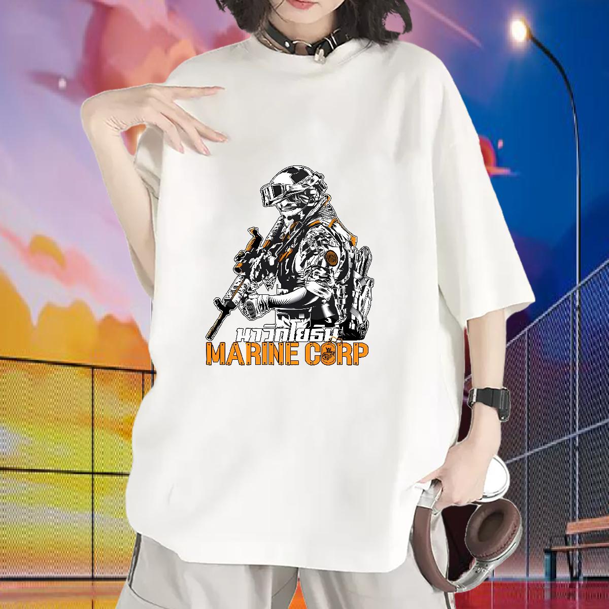 New T-Shirts Short Sleeve Cotton O-Neck Street Wear Womens Tshirts Custom Print Plus Size Brand Tee Shirt