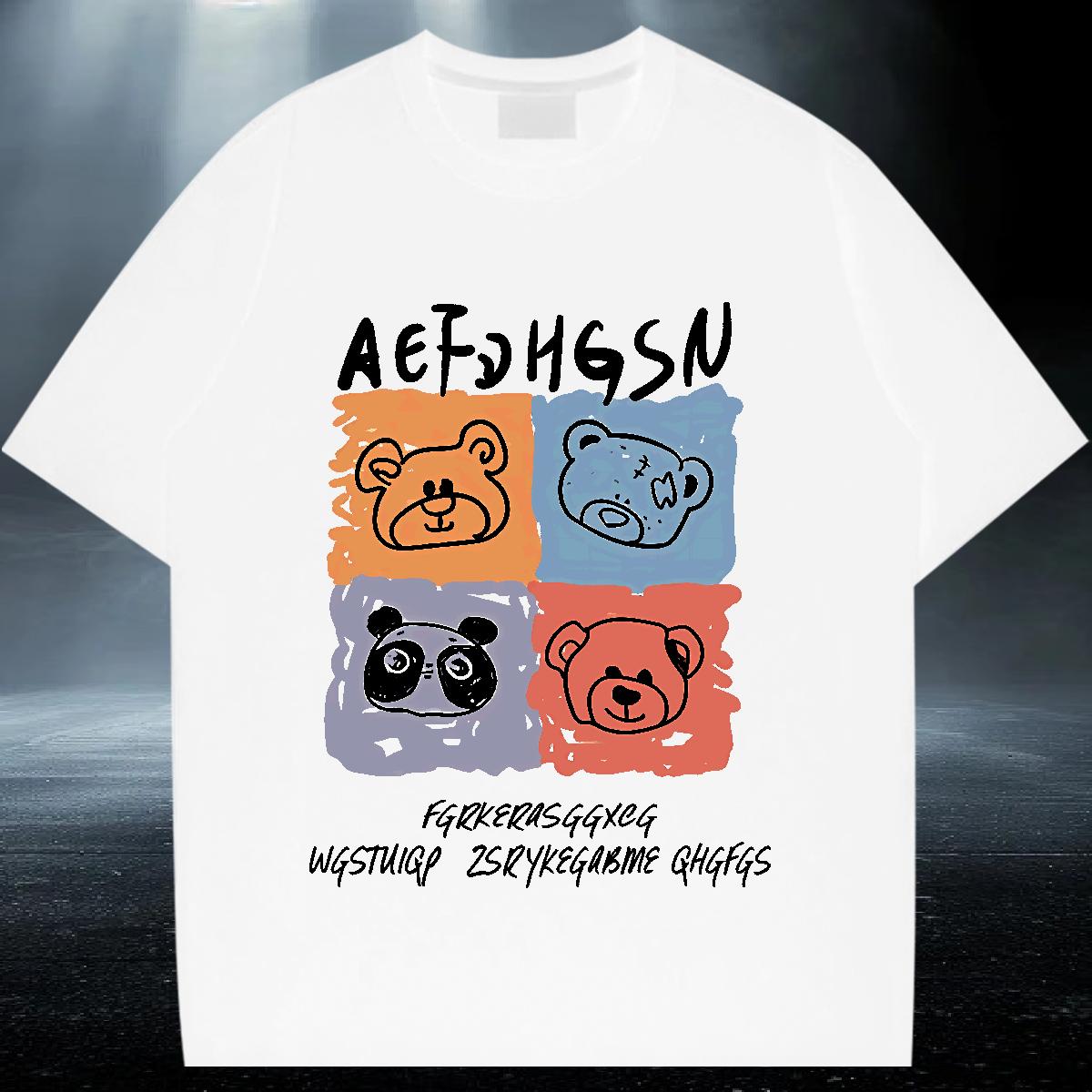 2024 DIY T shirt Custom Printed Men Clothes T-Shirt Street Casual Breathable Crew Neck Brand Tops