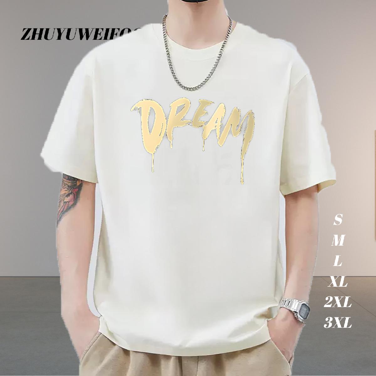 Factory Direct Mens T Shirts Custom Printed Couples T Shirts Casual Beach Cotton Breathable Wholesale Clothes