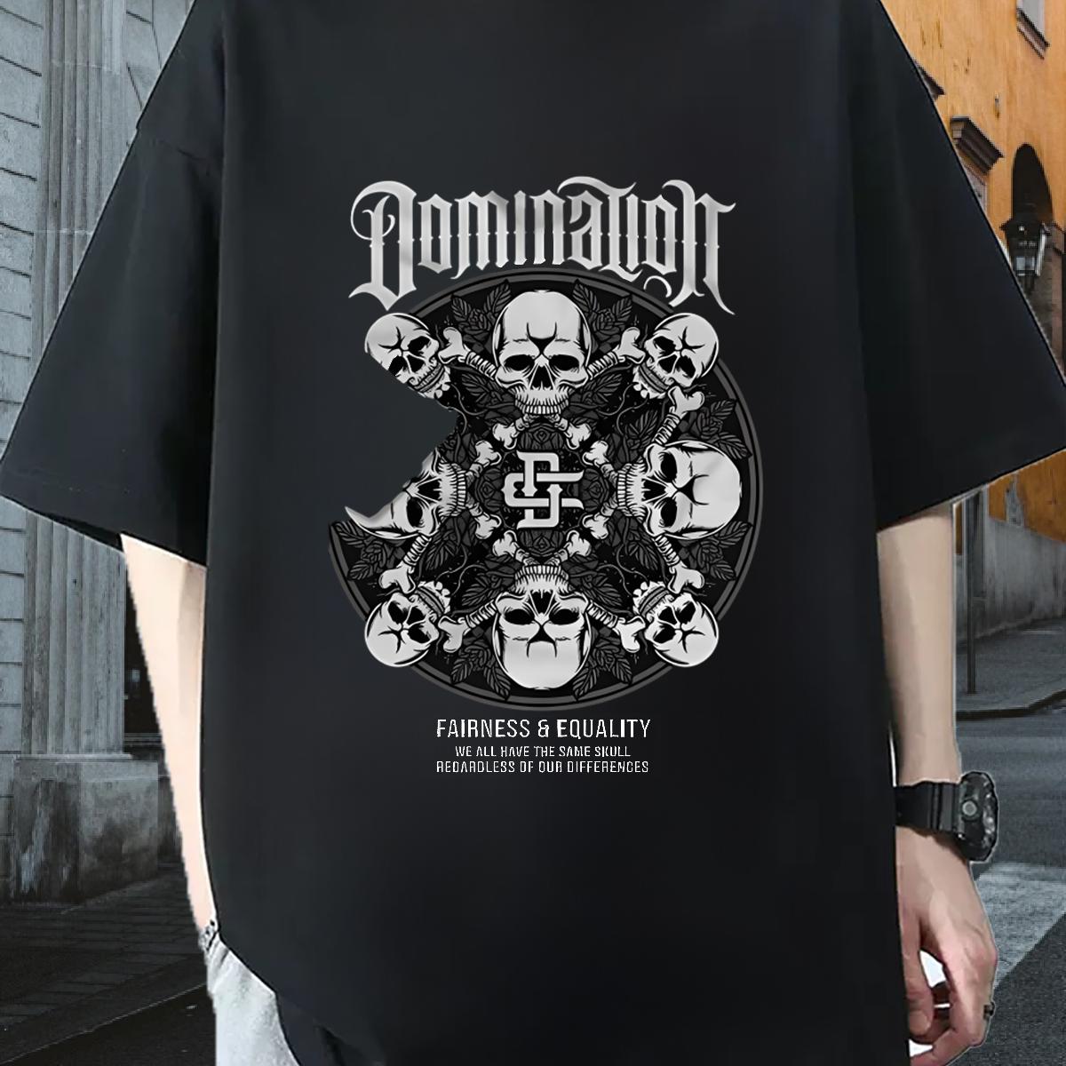 New Designer Man T Shirts Skull Spring Summer Couples T Shirts Breathable Crew Neck 5A