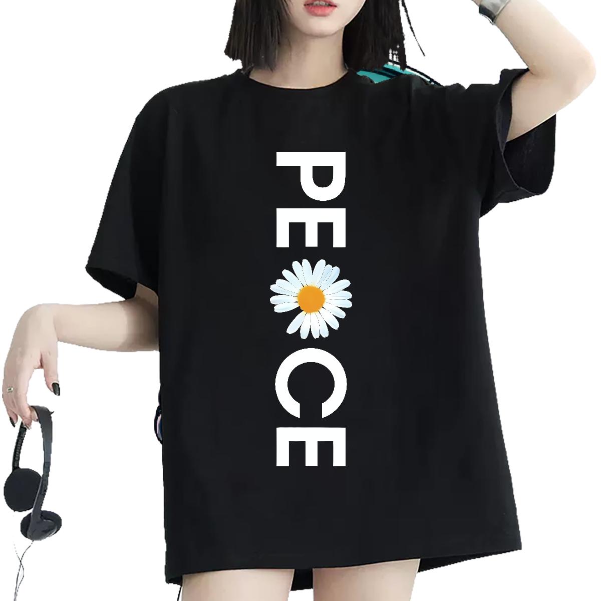 Cotton Breathable Soft T shirt 2024 Designer Casual Womens Tshirts Custom Cartoon Popular Top Tees