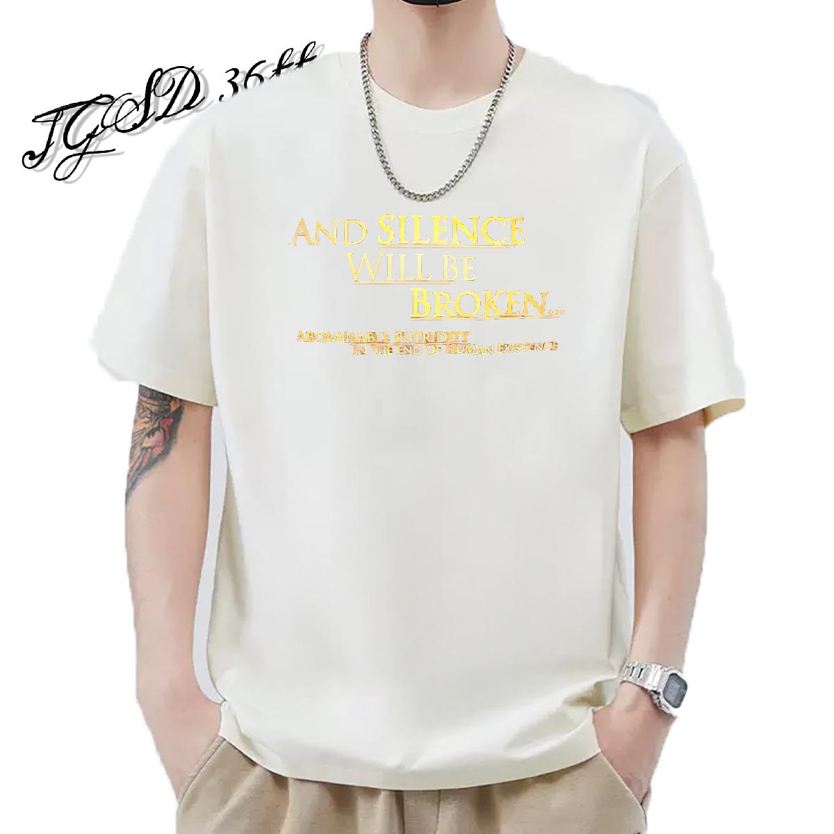 Classic Casual Man T Shirts DIY Men Tees Street Casual Cotton O Neck Short Sleeves Comfortable Tshirts