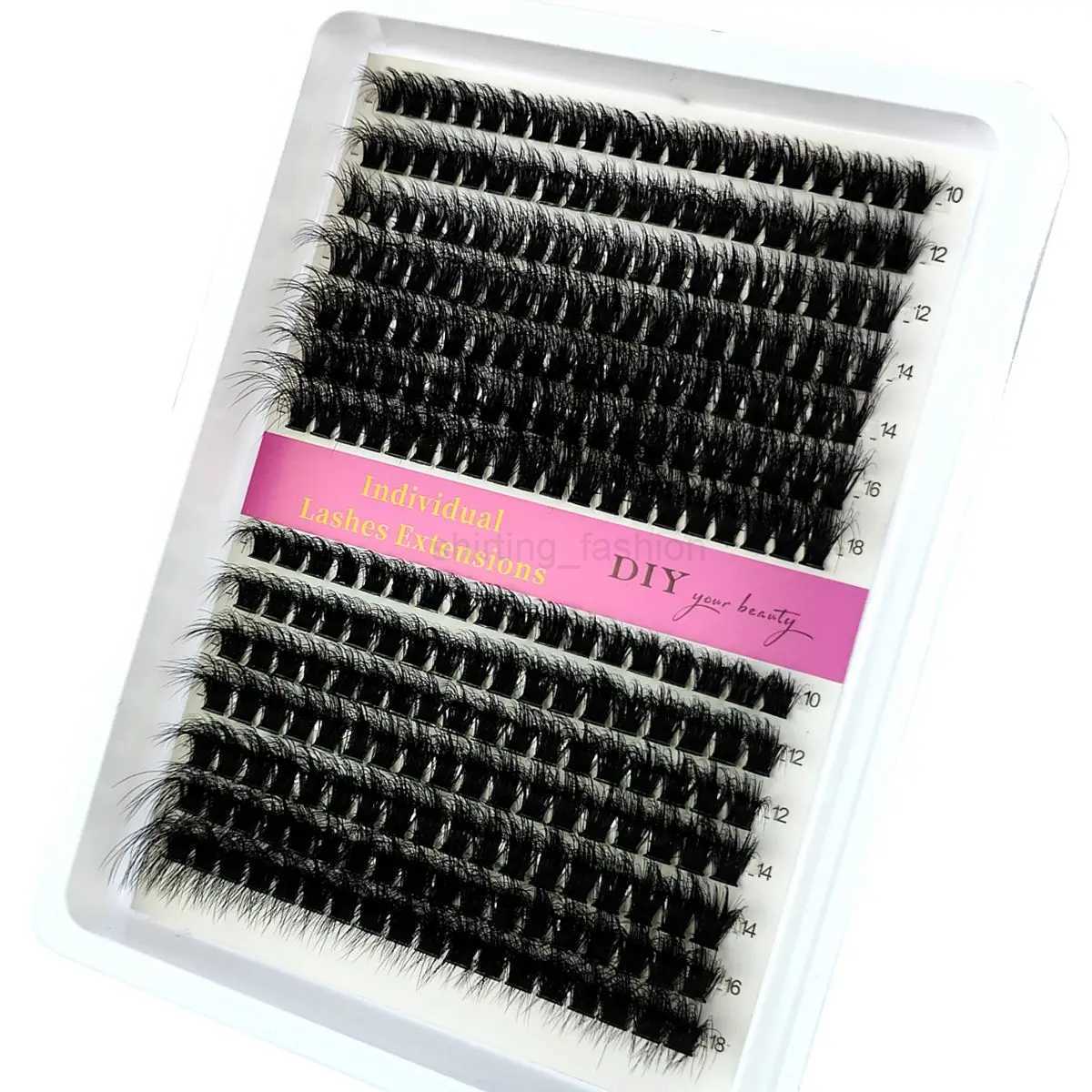 14 Rows 5D Fluffy Cluster Lashes 40D60D/80D/100D Thick Eyelash CC/D/DD Curl 10-18mm Mix Individual Lashes DIY Lash ExtensionsCL240713