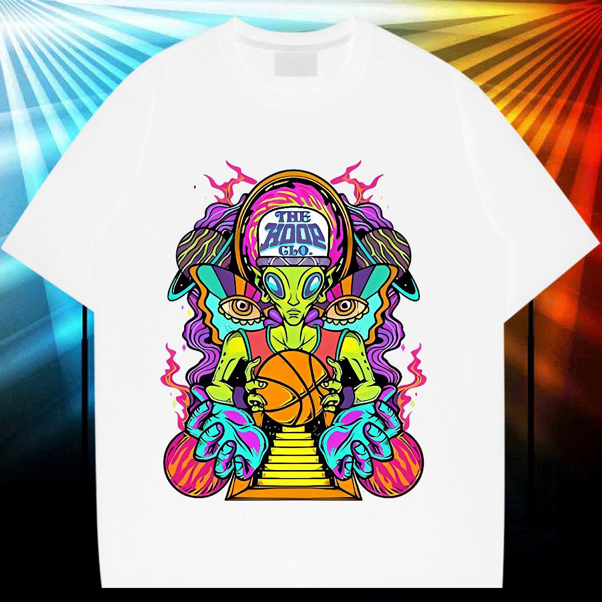 Classic Casual Mens T Shirts Anime Daily Wear Men Tops Tees Breathable Crew Neck Cotton Popular