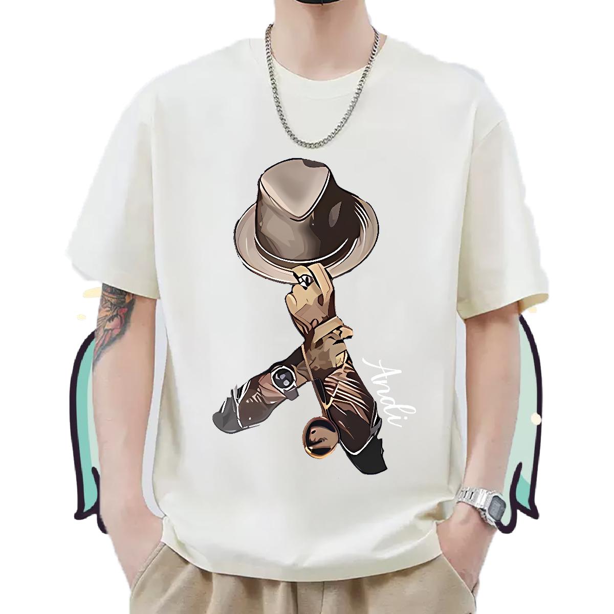 Comfortable Men Tees Cotton Breathable Street Casual T-Shirts for Men DIY Factory Direct Top Tees