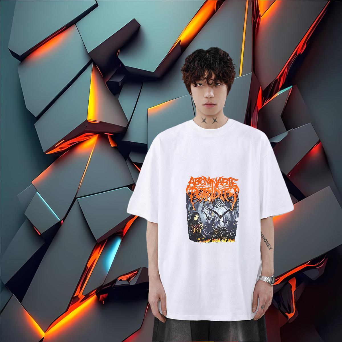 2024 New T shirt Graphic Daily Outfit Men Tshirts Breathable Crew Neck Cotton Brand