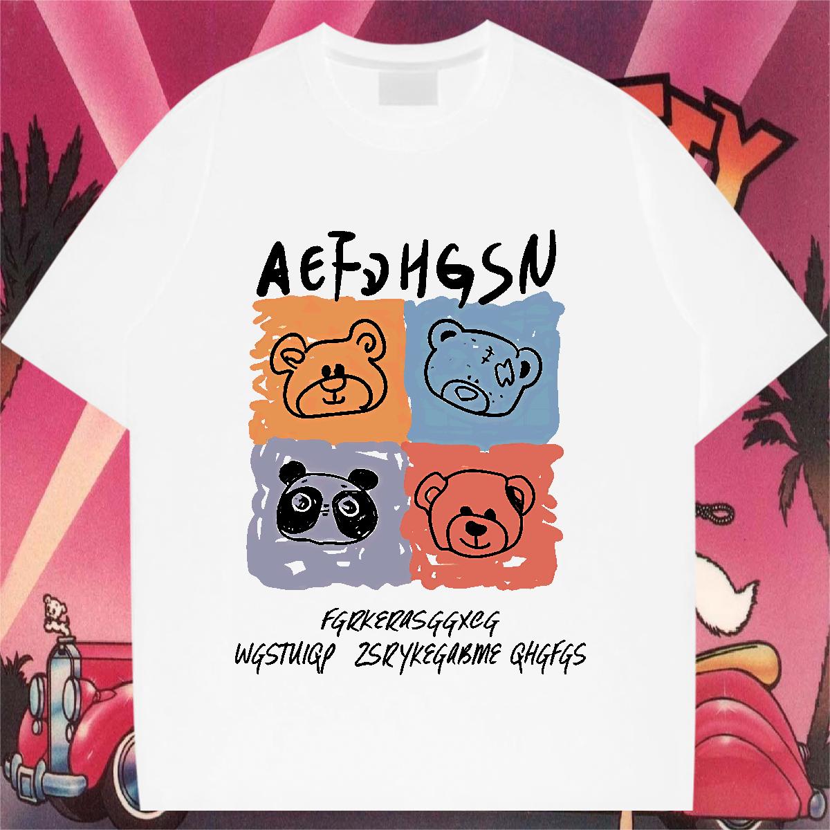 Designer Fashion Mens T Shirts Floral Print Street Wear Men Clothes T-Shirt Cotton Breathable Cool Design