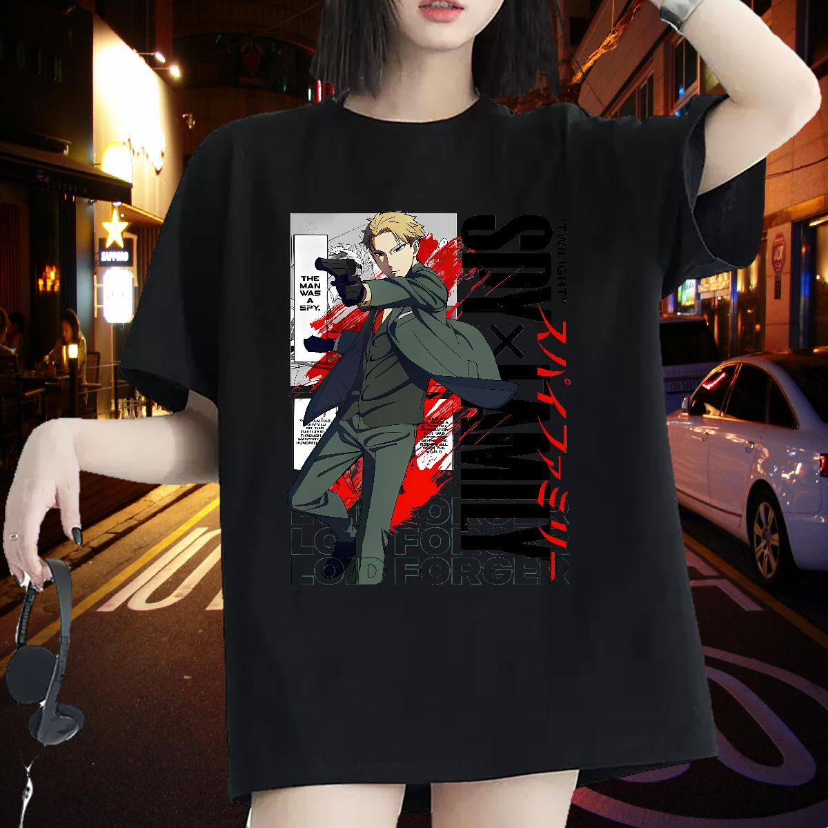 Fashion Casual Woman T Shirts Crew Neck Cotton Sport Woman Tshirt DIY Anime Printed Loose fit Tees Shirts