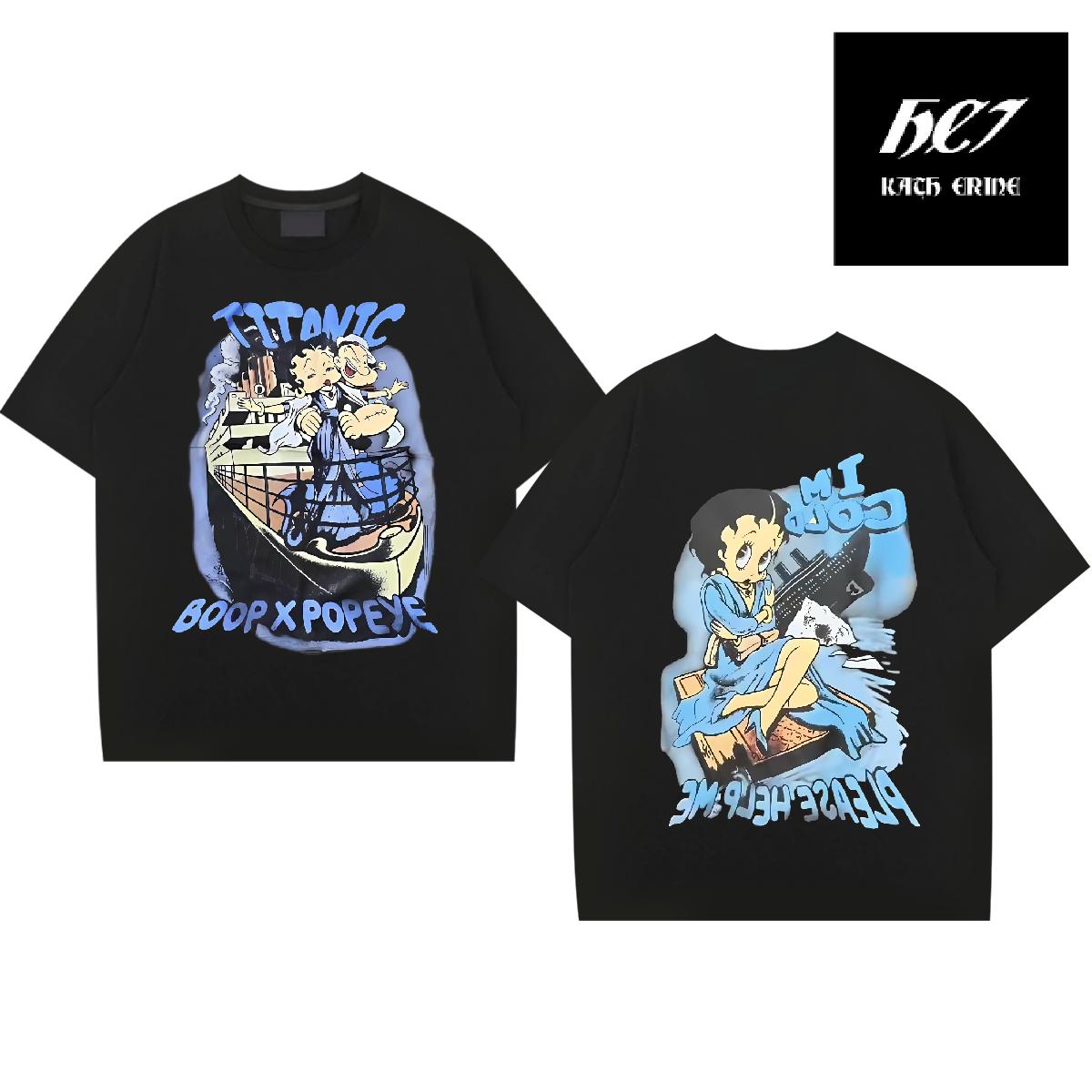 Comfortable Mens Tshirts Cotton Breathable Short Sleeve Hip Hop Men T Shirts Anime 2024 Designer Tops