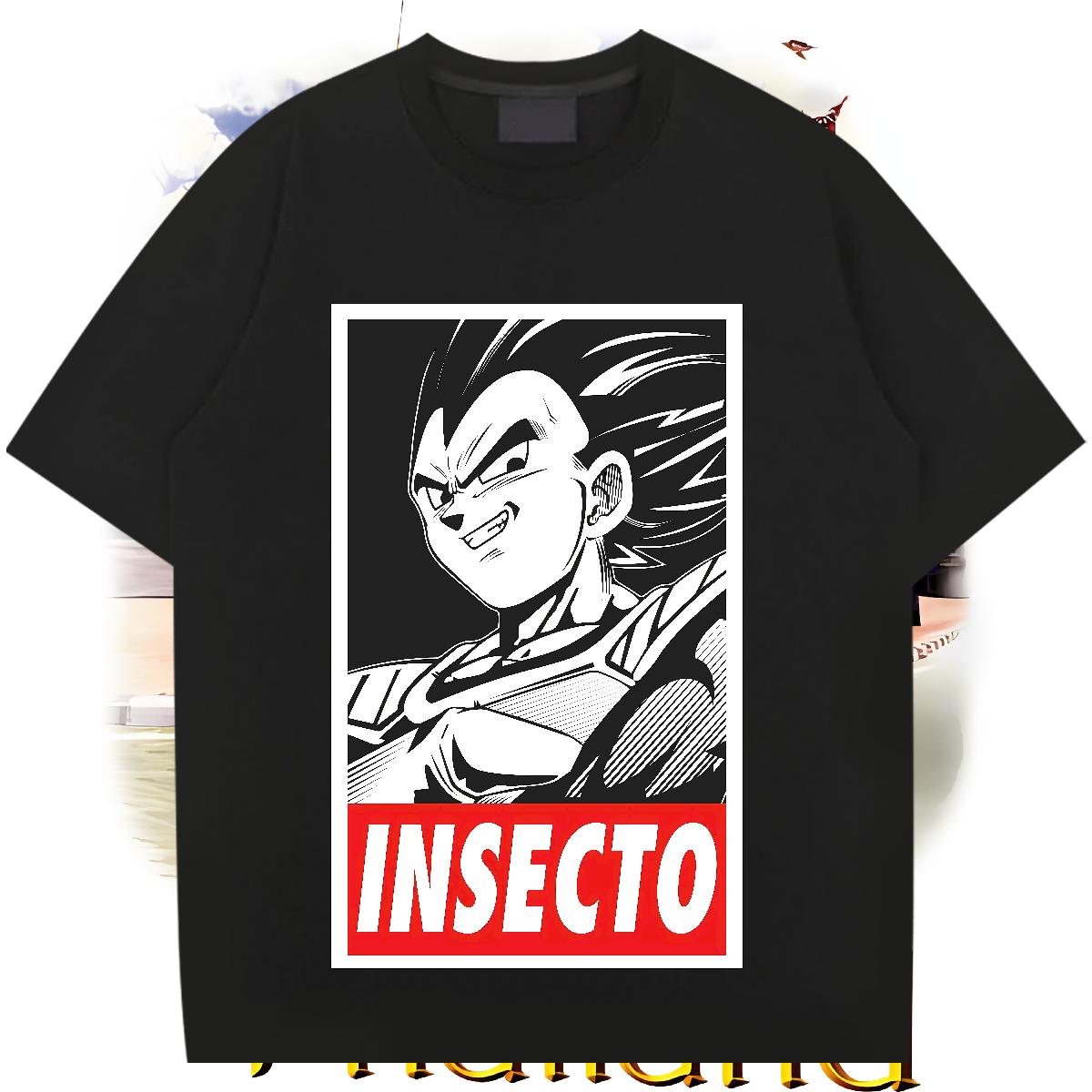 2024 T-Shirts Cartoon Print Spring Summer Men Tops Tees Breathable Crew Neck Comfortable