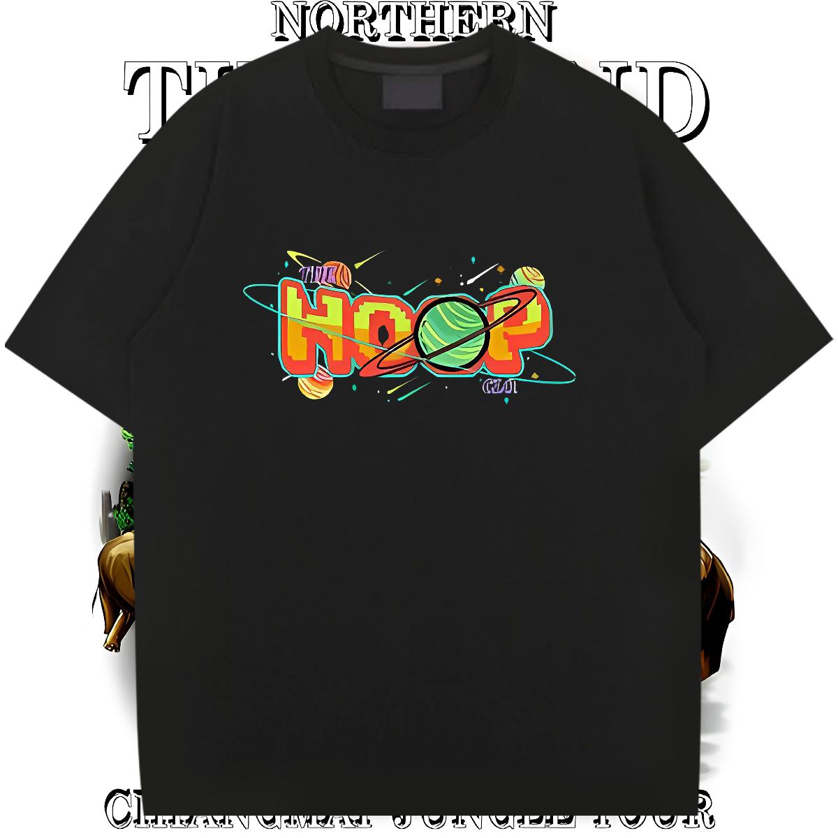 2024 DIY Man T Shirts Cartoon Print Men Tshirts Spring Summer 180g Cotton Loose Tees Shirts