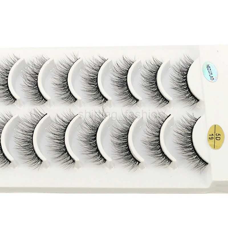 New Full 10 Pairs 3D Faux Mink False Eyelashes Natural Long Fluffy Eye Lashes Wispy Makeup Beauty Extension Short Fake EyelashesCL240713