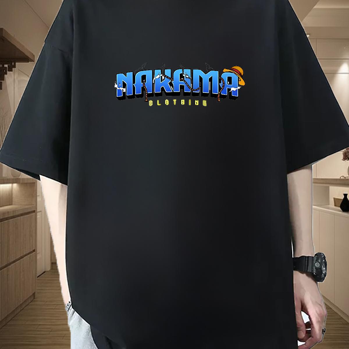 5A T-Shirts for Men Anime Printing Street Crew Neck Cotton Breathable Men Clothes T-Shirt Classic Oversized Tshirts