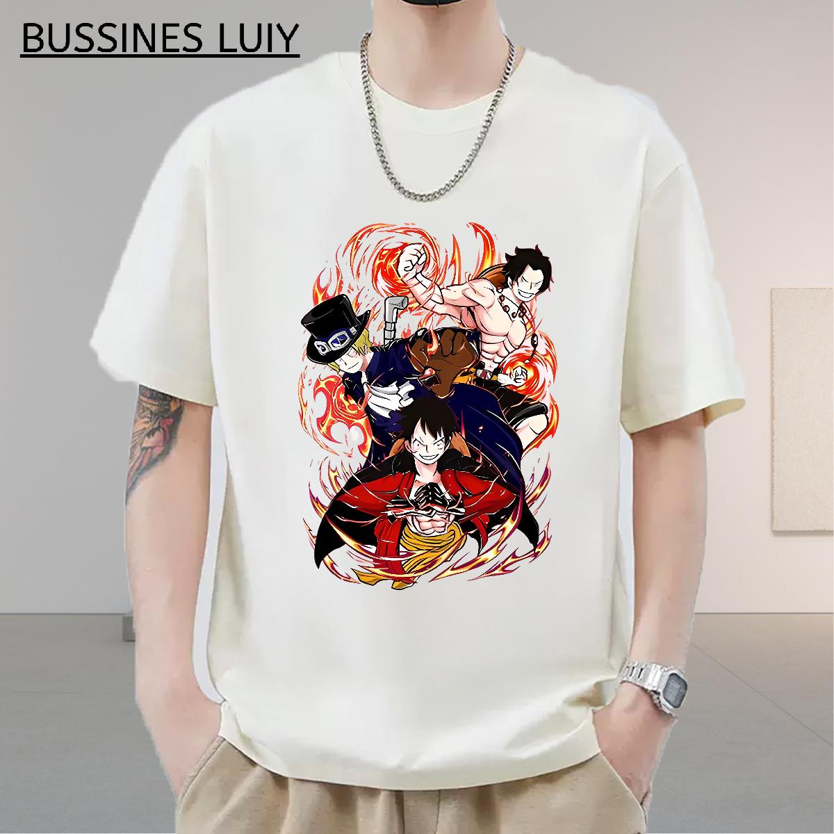 DIY T-Shirts for Men DIY Printed Tshirts Anime Printing Street Short sleeve Cotton Soft 5A Tee Shirt