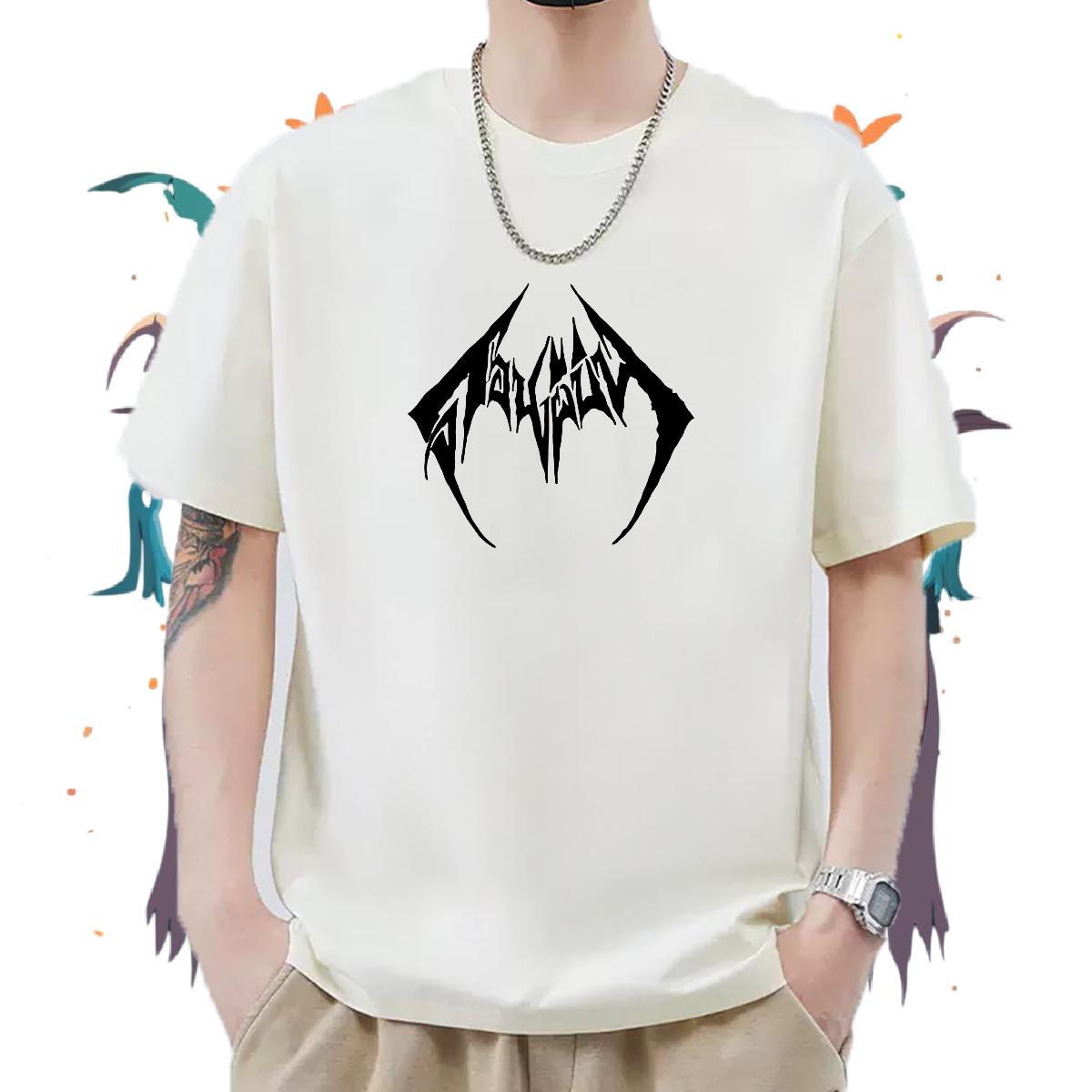 5A Men Tops Tees Cotton Breathable Short Sleeve Street Mens T Shirts White Plus Size Classic Wear