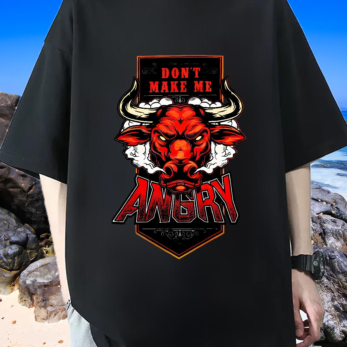 Cool Men Tees Crew Neck Cotton Breathable Daily Outfit T-Shirts for Men Custom Cartoon DIY Polos