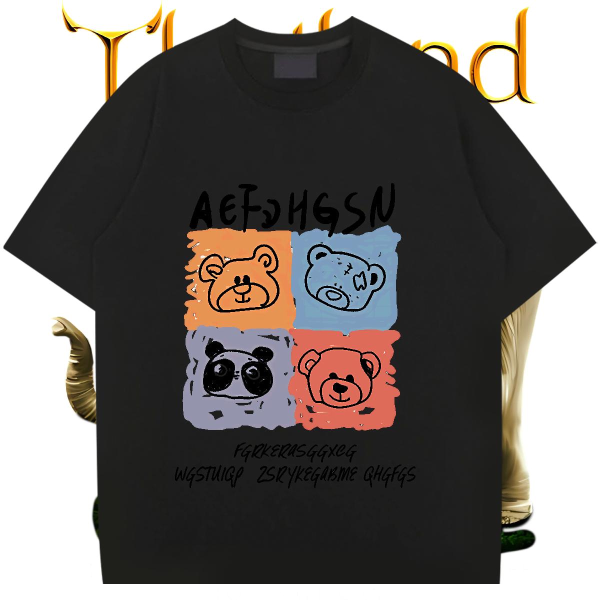 Fashion T-Shirts Custom Tshirt for Man Woman Street Wear Crew Neck Cotton Breathable Cool Tops Tees