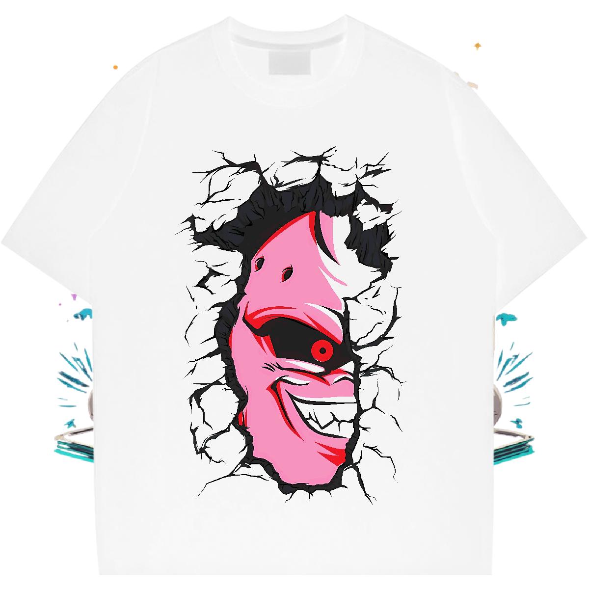 Fashion Design T Shirt For Man Custom Cartoon Anime Printing Street Men Clothes T-Shirt O-Neck Short Sleeve Cotton 5A