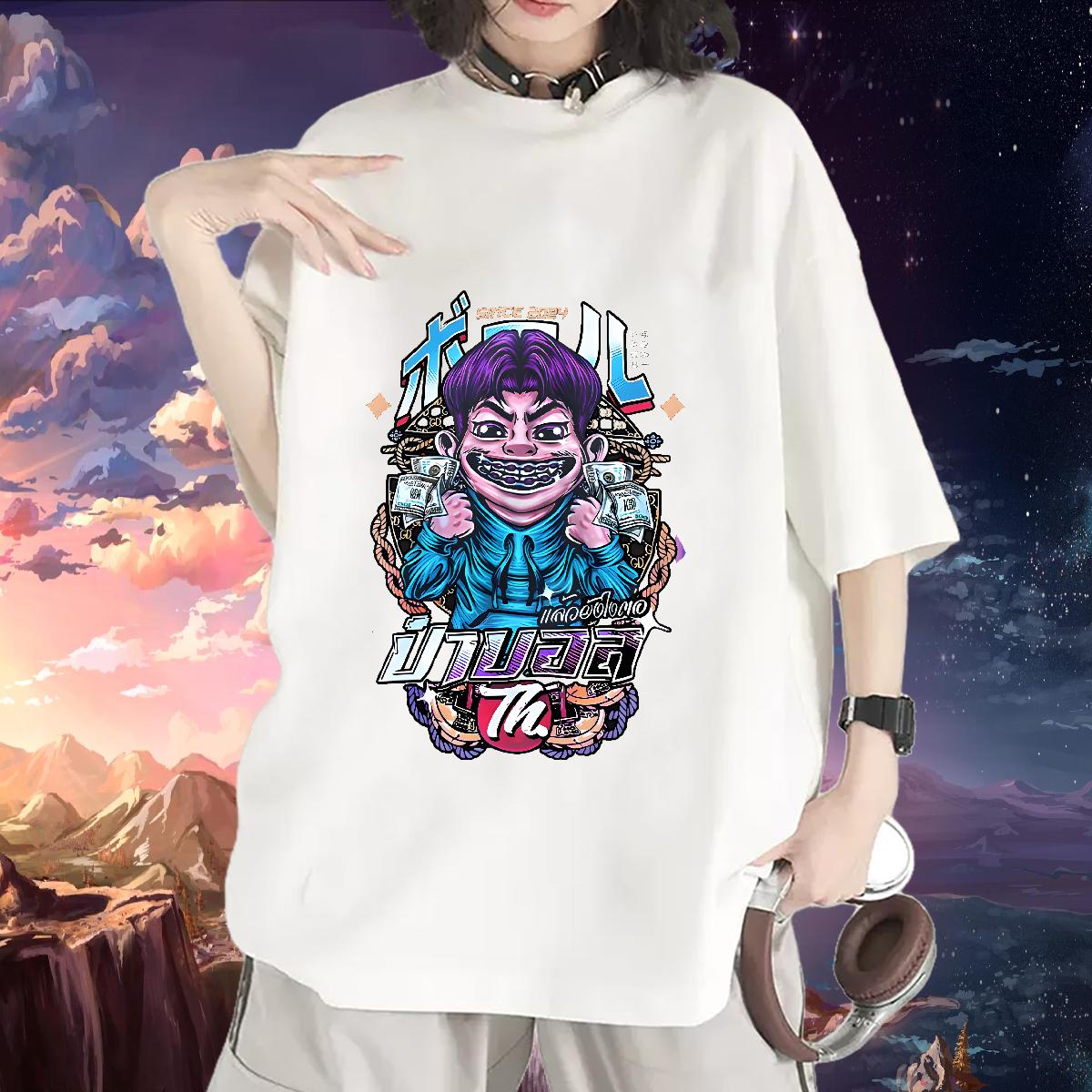 Wholesale Womens T Shirts Breathable Short Sleeve Clothes Shirt Street Fashion Woman Tshirt Plus Size Custom