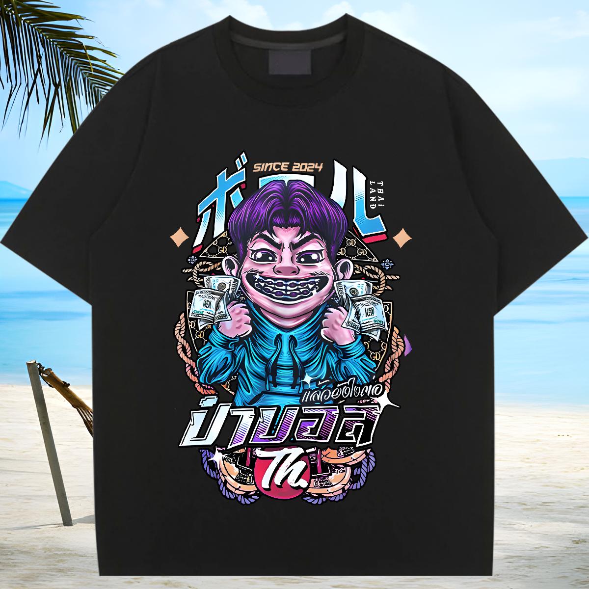 Lady Womens T Shirts Cotton Comfortable Tees Summer Casual New Arrival Unisex Tshirts Black White