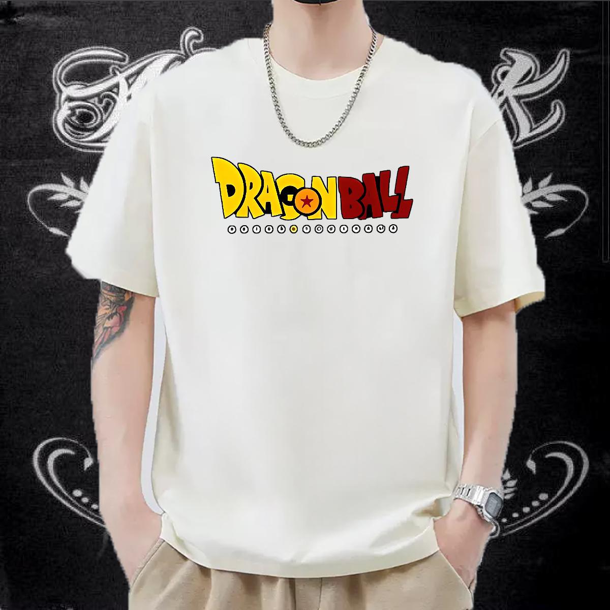 High Quality Men Tops Tees Breathable Crew Neck Home Outdoor Men T Shirts Anime Print New Arrival Polos