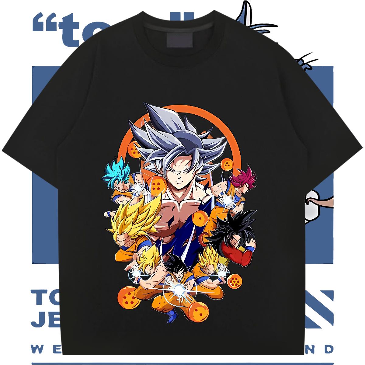 Cool Men Clothes T-Shirt Round Neck Short Sleeve Beach T Shirt For Man Anime Print Fashion Design Tshirts