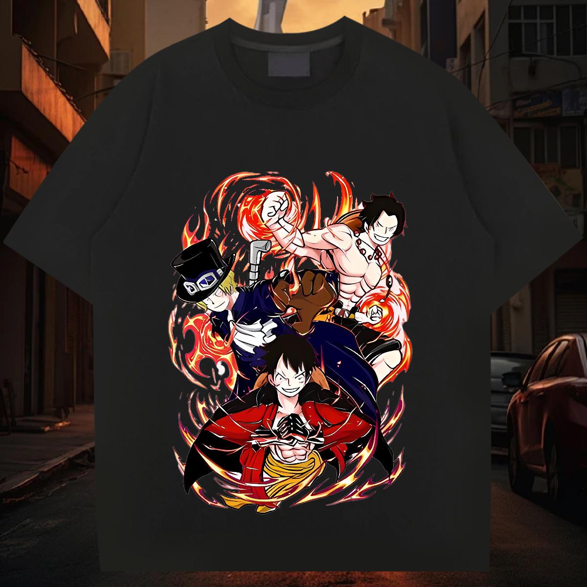 Comfortable T-Shirts Anime Printing Street Breathable Short Sleeve Men Tops Tees 2024 DIY Custom Cartoon Top Tees
