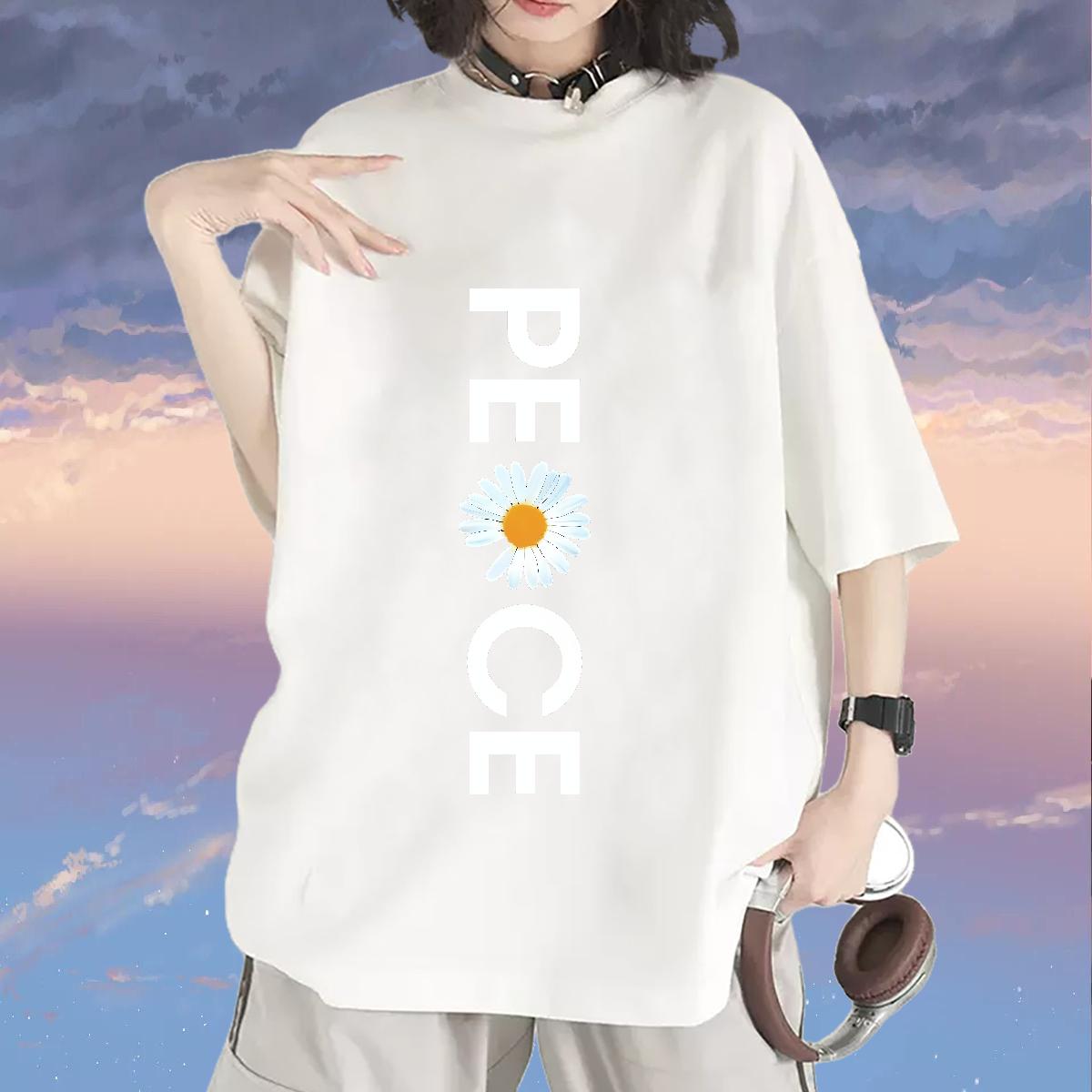 New Arrival T shirt Cotton O Neck Short Sleeves Casual Beach Women Tshirts DIY Printed Designer Nice Wear