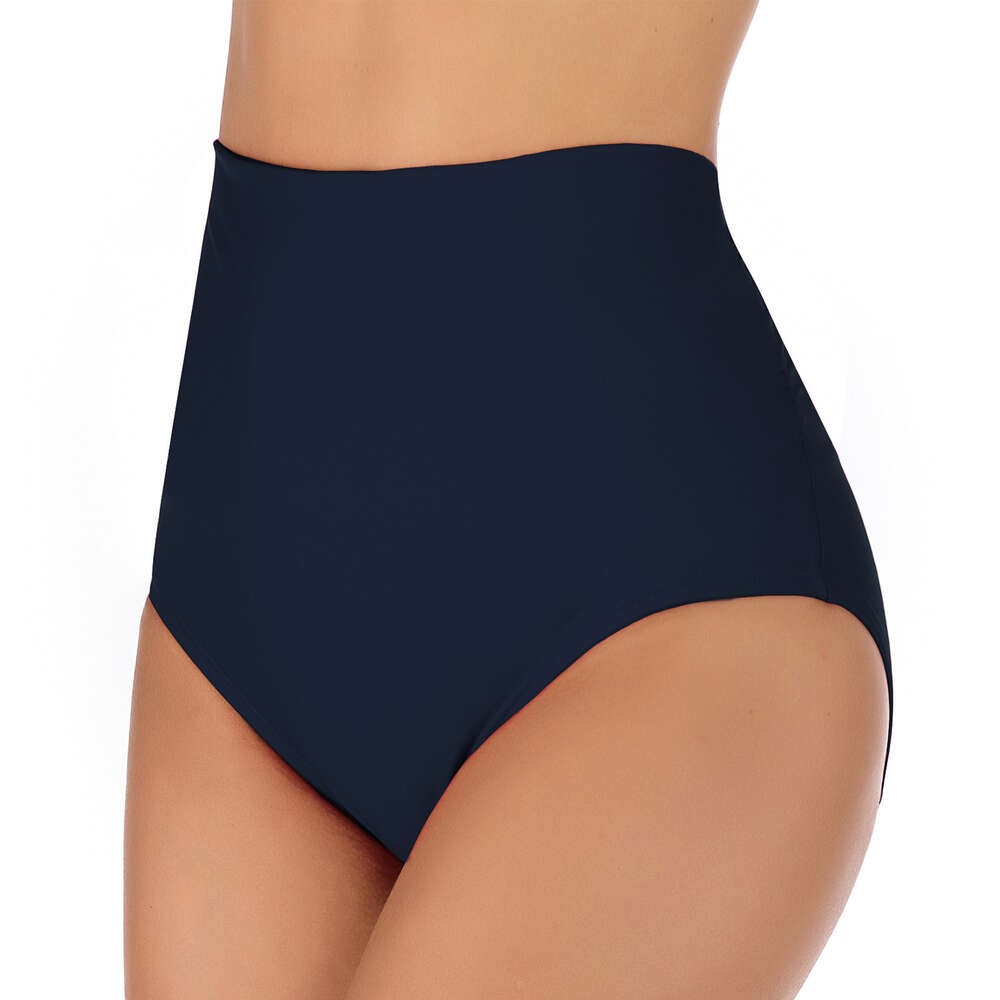 Beach Casual New Arrival Sleeveless French Versatile Leisure Time New Triangle Swimsuit Adult Feminine High Elastic Simple Swimming Pants Sexy Self-cu