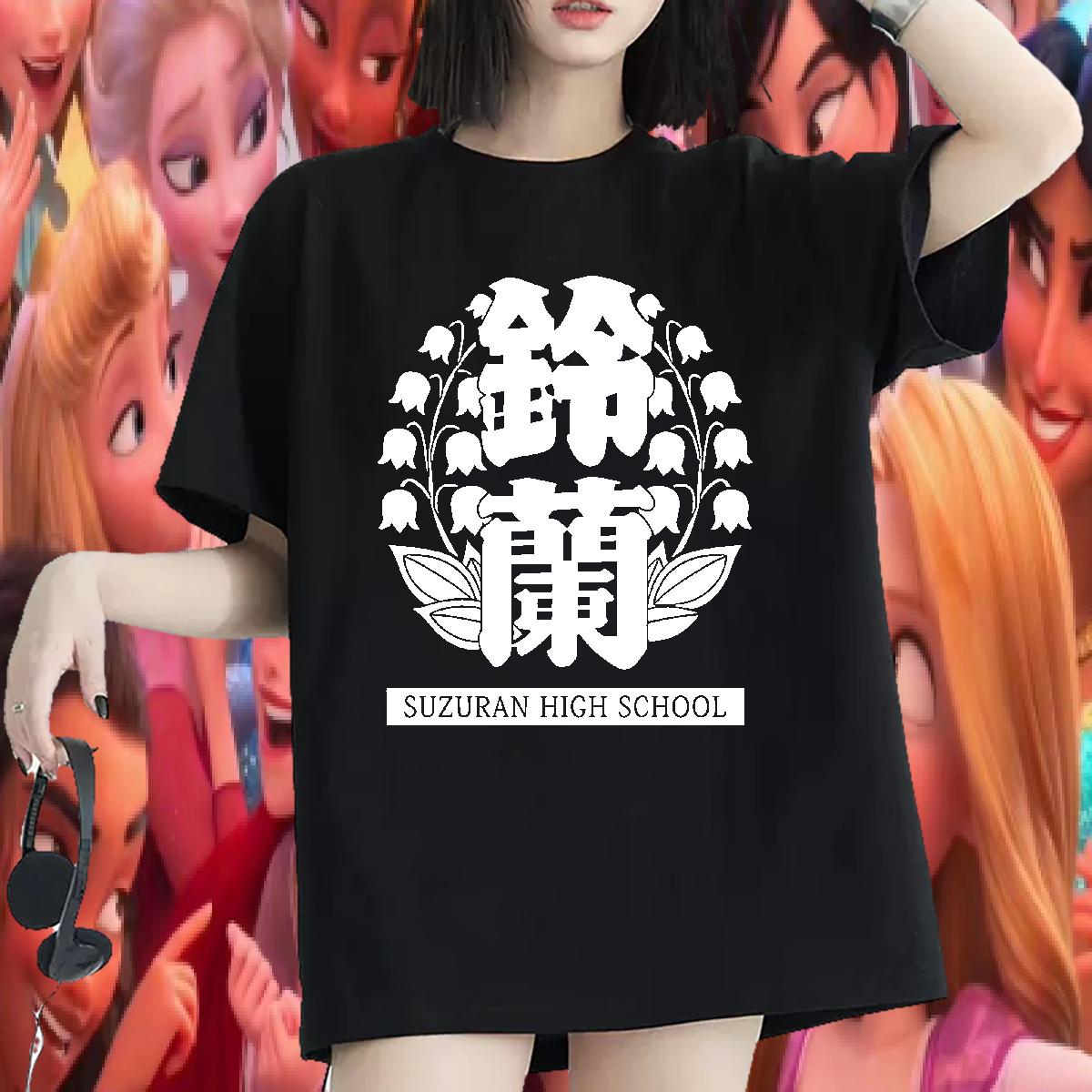 Fashion New T shirt Short sleeve Cotton Soft DIY Anime Polos Outdoor 5A Woman Tshirt
