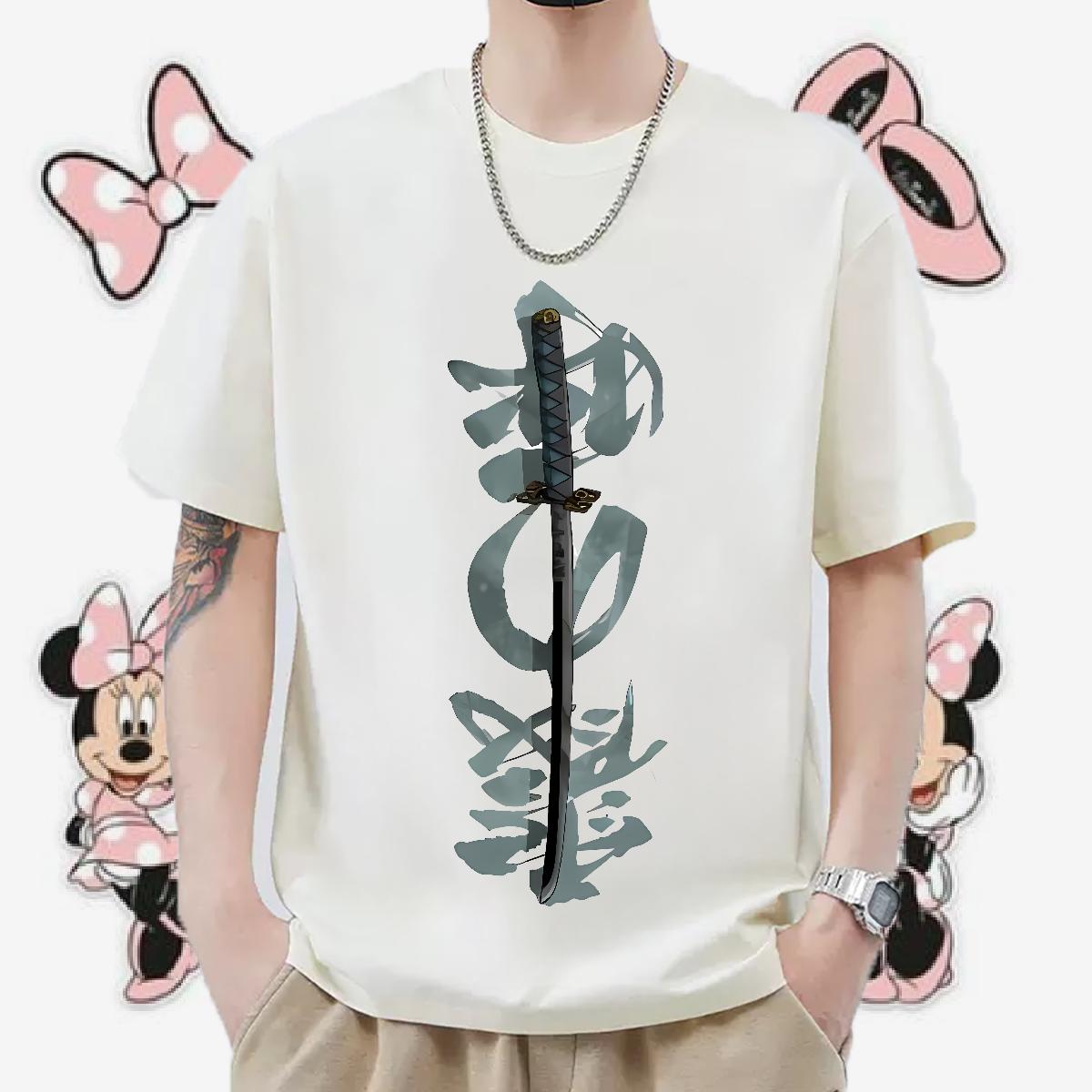 Loose Men Clothes T-Shirt Breathable Short Sleeve Street wear Hip Hop Man T Shirts Skull Fashion Casual Top Tees