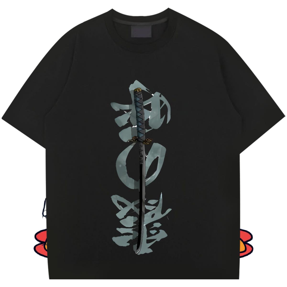 Wholesale Men Tops Tees Breathable Short Sleeve Anime Printing Street T-Shirts for Men DIY Logo Fashion Design Tops Shirt