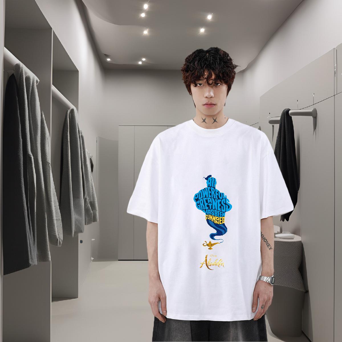 Cool Men Tops Tees Breathable Crew Neck Hip Hop Street T shirt DIY Anime Wholesale Polos