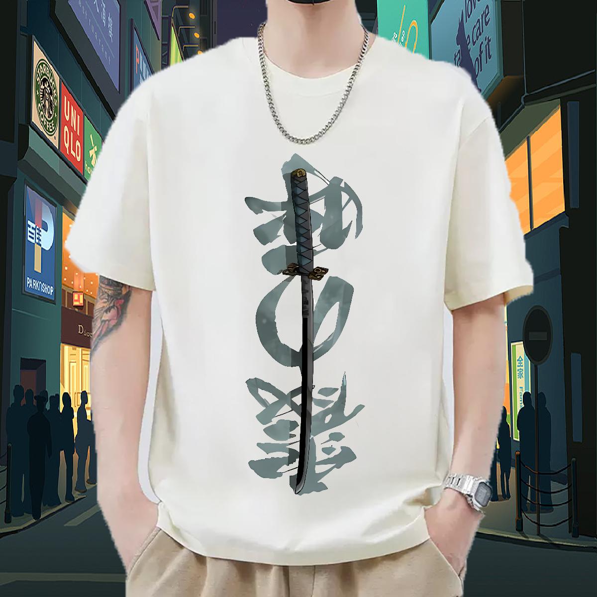 Fashion Casual Mens T Shirts Plus Size Cartoon Men Clothes T-Shirt Casual Daily Wear Crew Neck Cotton Brand Top Tees