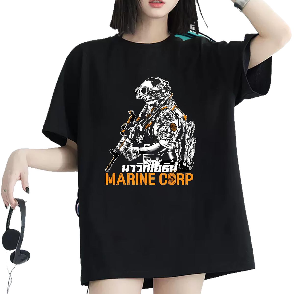 Cotton Comfortable T-Shirts for Women Casual New Hip Hop Couples T Shirts Plus Size Cartoon Popular Clothings