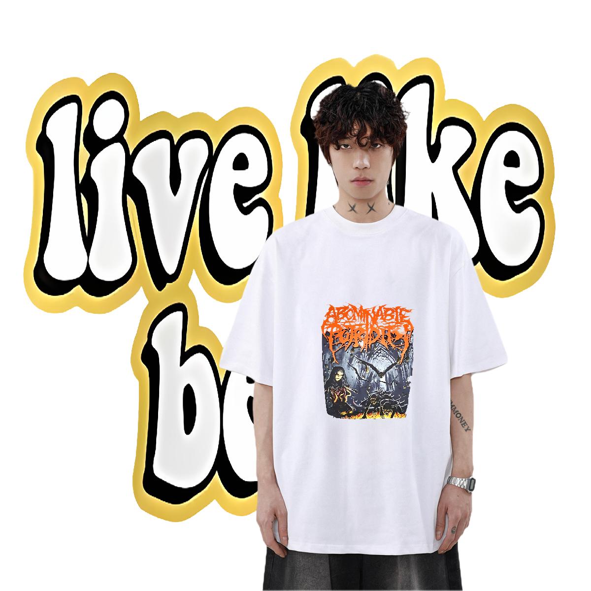 Designer Fashion T Shirt For Man Skull Sports Casual Mens Tshirts Cotton Breathable Wholesale