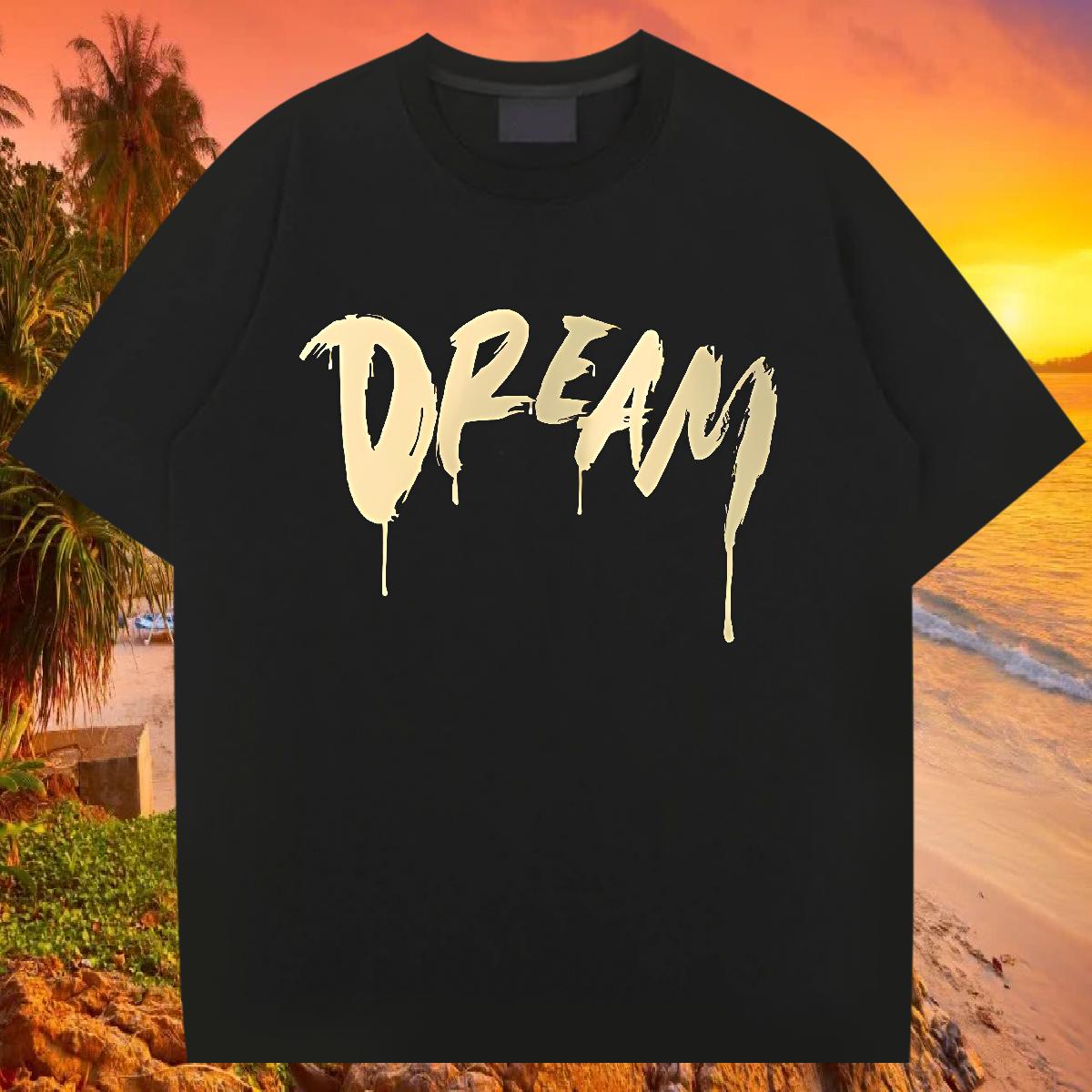 Fashion T Shirts Men DIY Logo Men Tshirts Hip Hop Street Round Neck Short Sleeve Unisex Tops Tees