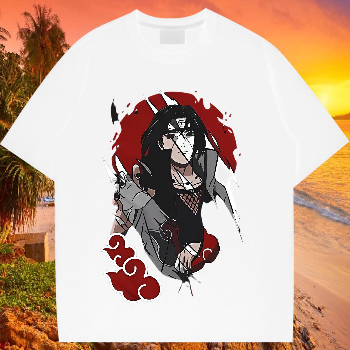 Fashion Casual T shirt Round Neck Short Sleeve Hip Hop Street Tshirt for Man Woman Anime Oversized Popular Clothes Shirt