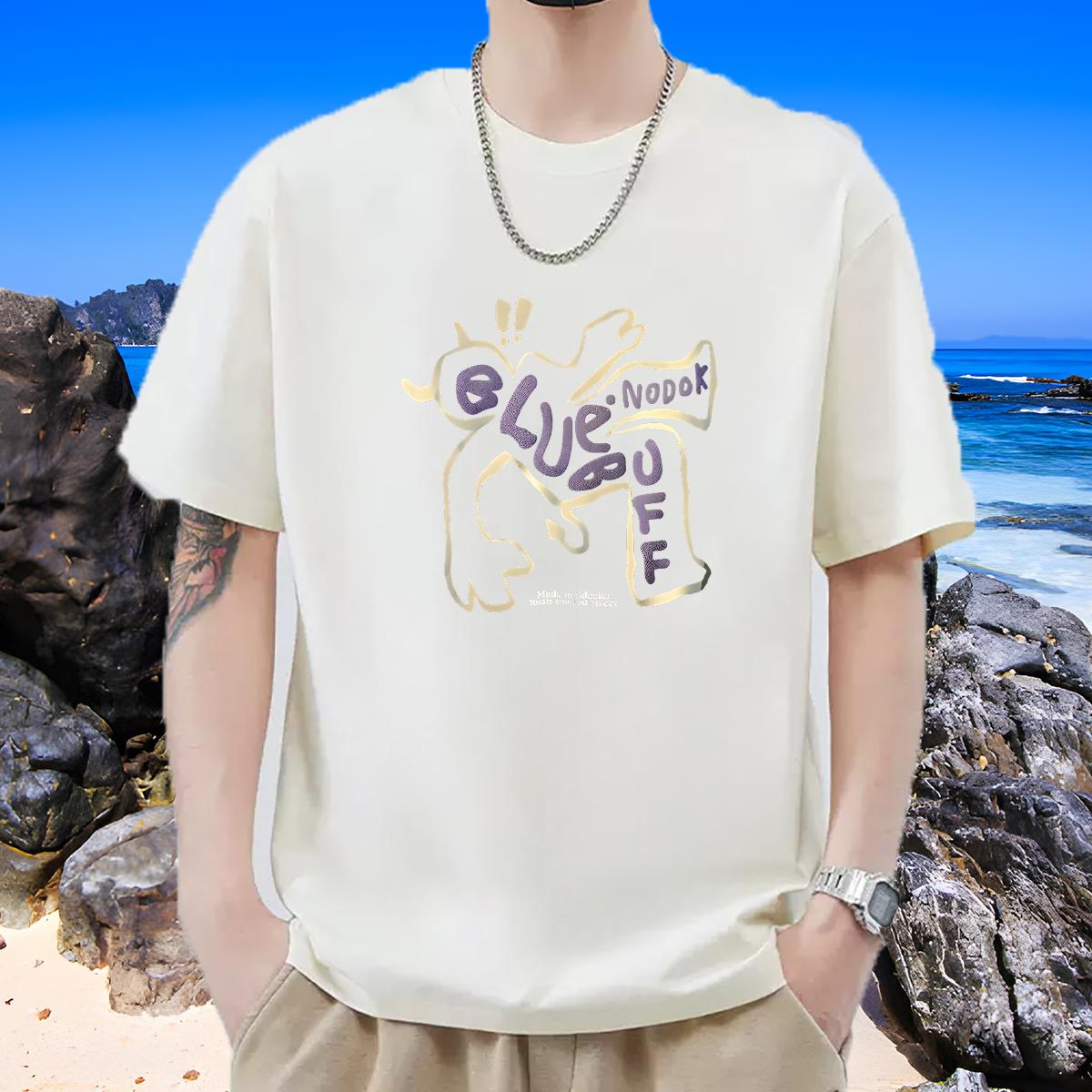 Unisex T-Shirts for Men Hip Hop Street Crew Neck Cotton Men Tops Tees Designer Custom Cartoon Top Tees