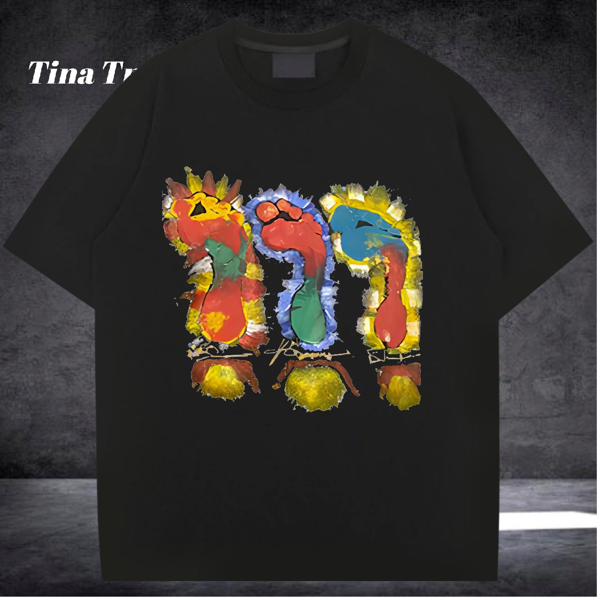 2024 Summer Men T Shirts Black Oversized Beach Men Clothes T-Shirt Breathable Short Sleeve Cool Design