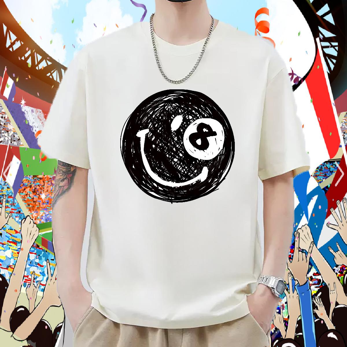 Classic T-Shirts for Men Daily Outfit Cotton Breathable Men Tshirts Fashion Design Black Oversized Tops Tees