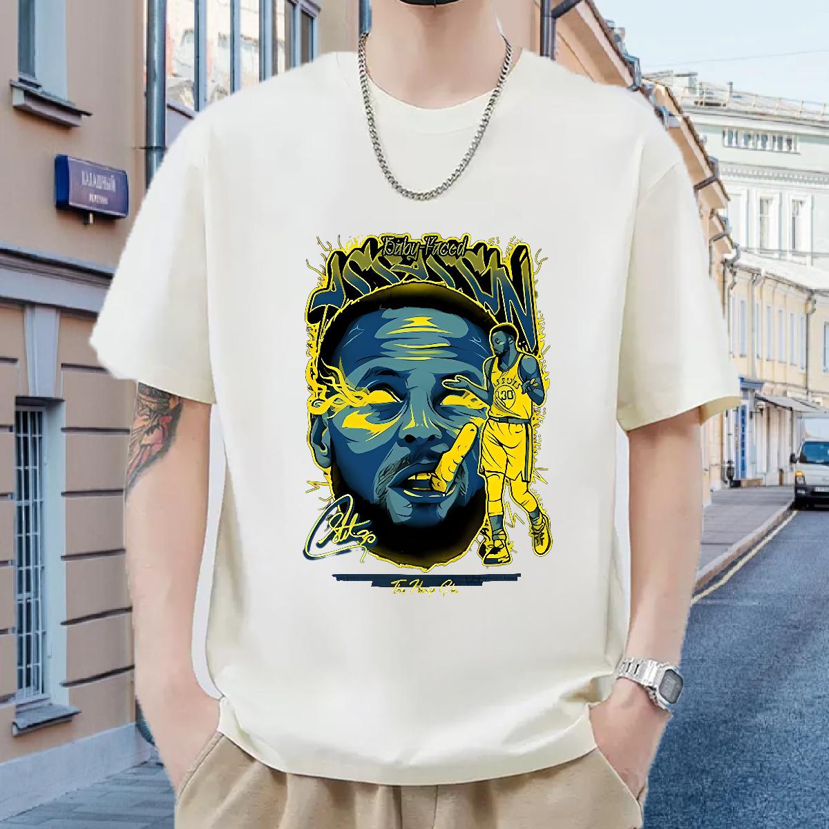 Brand Men T Shirts Hip Hop Short sleeve Cotton Soft Tshirt for Man Woman Fashion New Custom Anime Top Tees