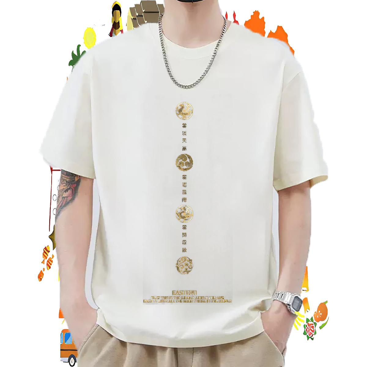 Designer T Shirts Men Black White Tshirts Hip Hop Cotton Breathable Soft Brand Wear