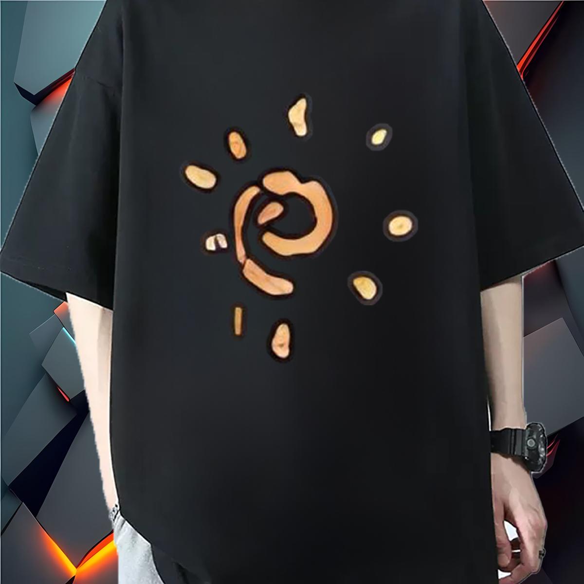 2024 New T Shirt For Man Floral Print Men Tees Summer Casual Breathable Crew Neck Cool Design Clothes