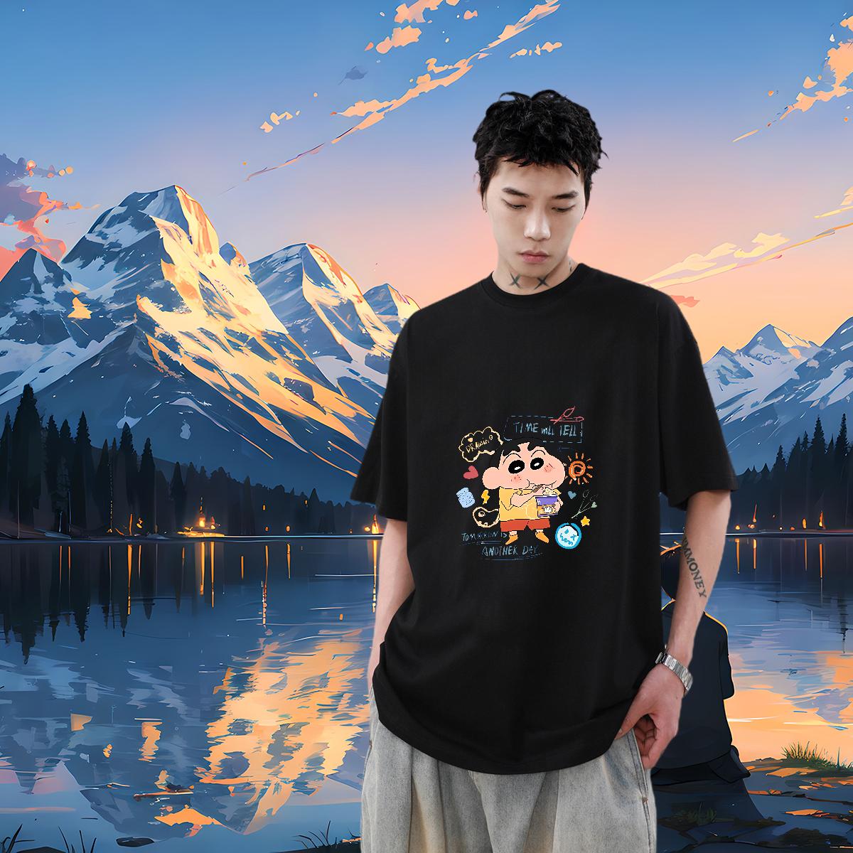 Designer Men Tees Breathable Short Sleeve Street Men T Shirts Cartoon Print 2024 Designer Tops Shirt