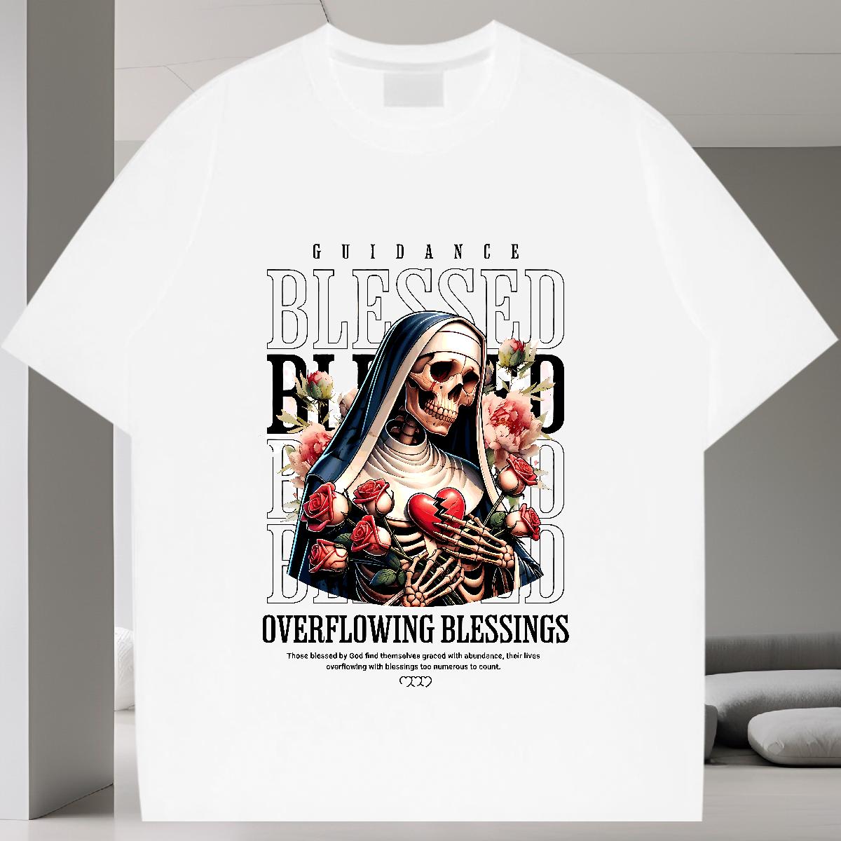 Loose Men Tshirts Crew Neck Cotton Breathable Anime Printing Street T Shirts Men Black Oversized Fashion Design Top Tees