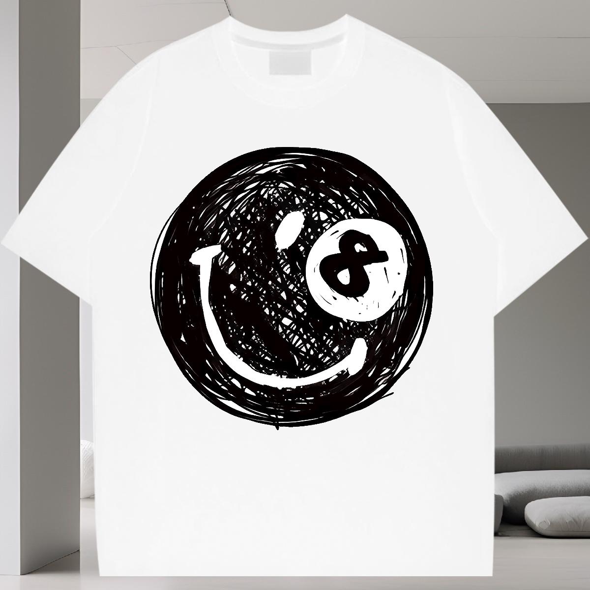 Wholesale Mens Tshirts Cotton O Neck Short Sleeves High Street Hip Hop T-Shirts for Men Customized 2024 DIY Tops Tees